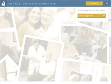 Tablet Screenshot of lifecarecenterofleominster.com